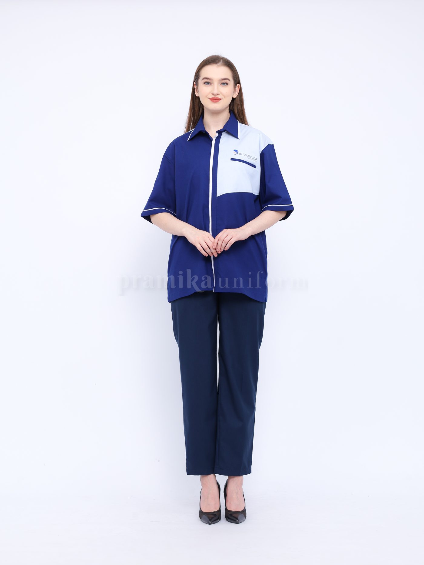 Kemeja Two Tone